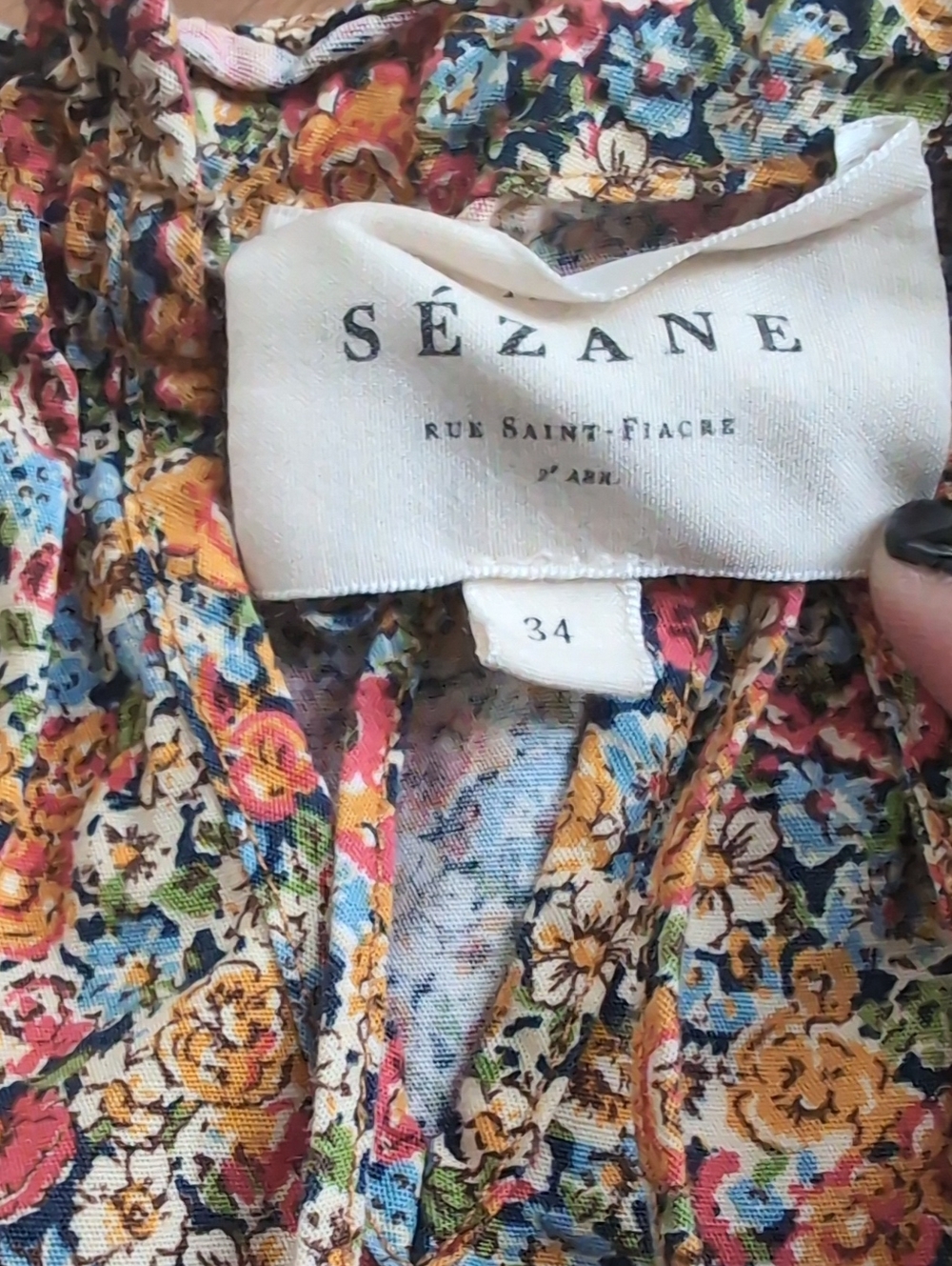 Sezane Nightdress, Floral, XS - Picture 4 of 6